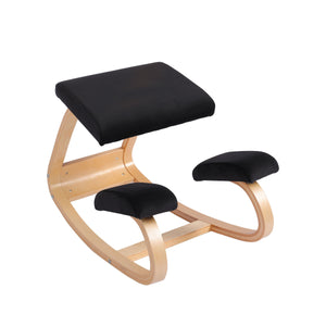 black kneeling chair