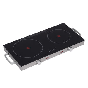 Kochplatte infrarot 2er Kochfeld 2800W
