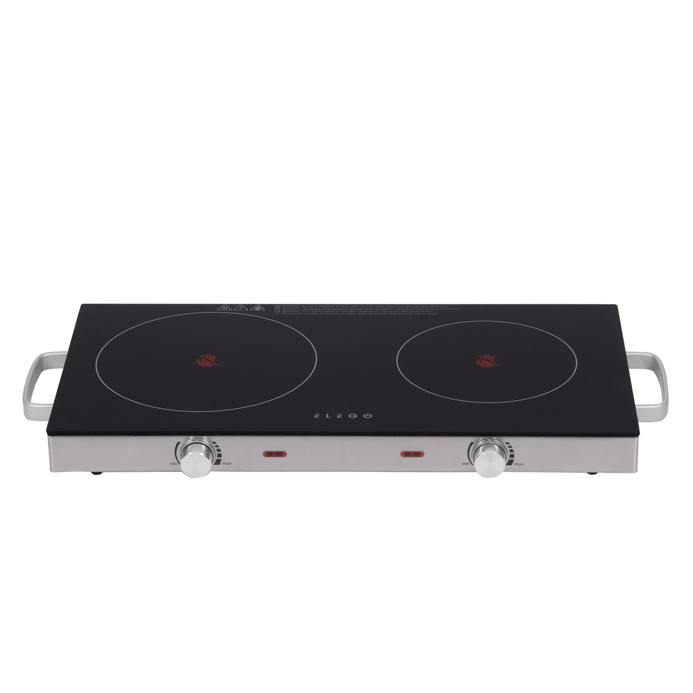 Infrared hotplate, 2-burner cooktop, 2800W