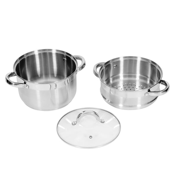Ensemble de 15 casseroles en acier inoxydable