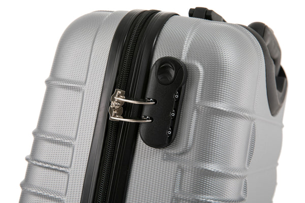 Reisekoffer Hartschalenkoffer 4er SET silber