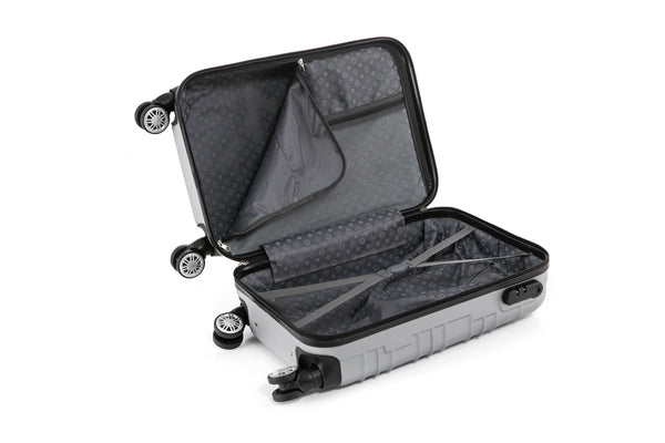 Reisekoffer Hartschalenkoffer 4er SET silber