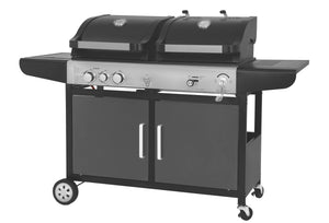 BBQ Kombigrill, Gas und Holzkohle