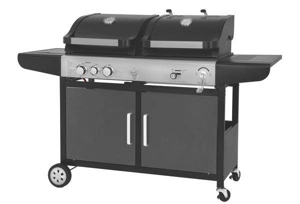 BBQ Kombigrill, Gas und Holzkohle