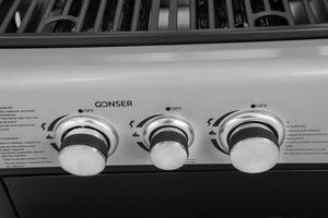 BBQ Kombigrill, Gas und Holzkohle