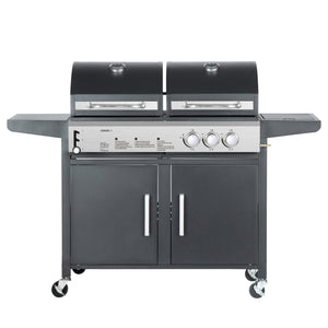 Kombigrill Gas 2+1 Brenner und Holzkohle