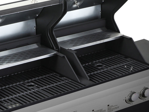Kombigrill Gas 2+1 Brenner und Holzkohle