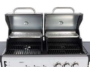 Kombigrill Gas 2+1 Brenner und Holzkohle