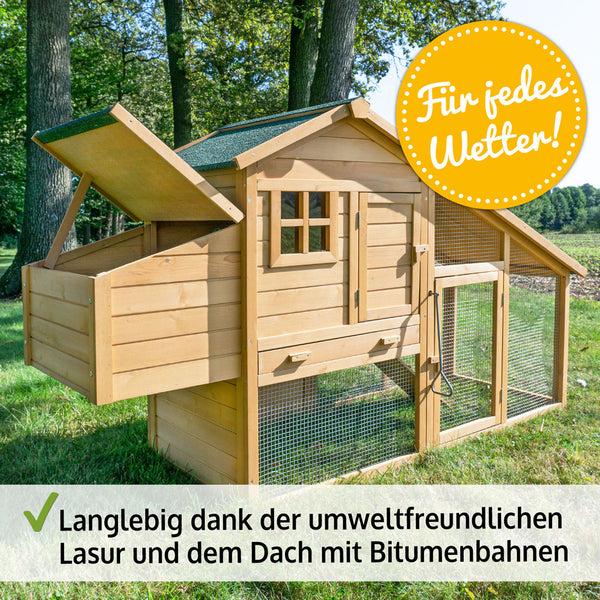 Komfort Hühnerhaus Hühnerstall mit Nistkasten