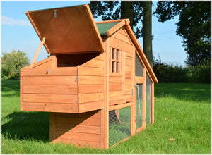 Komfort Hühnerhaus Hühnerstall mit Nistkasten XXL