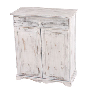 Kommode 78x66x33cm Shabby-Look Vintage ~ weiss