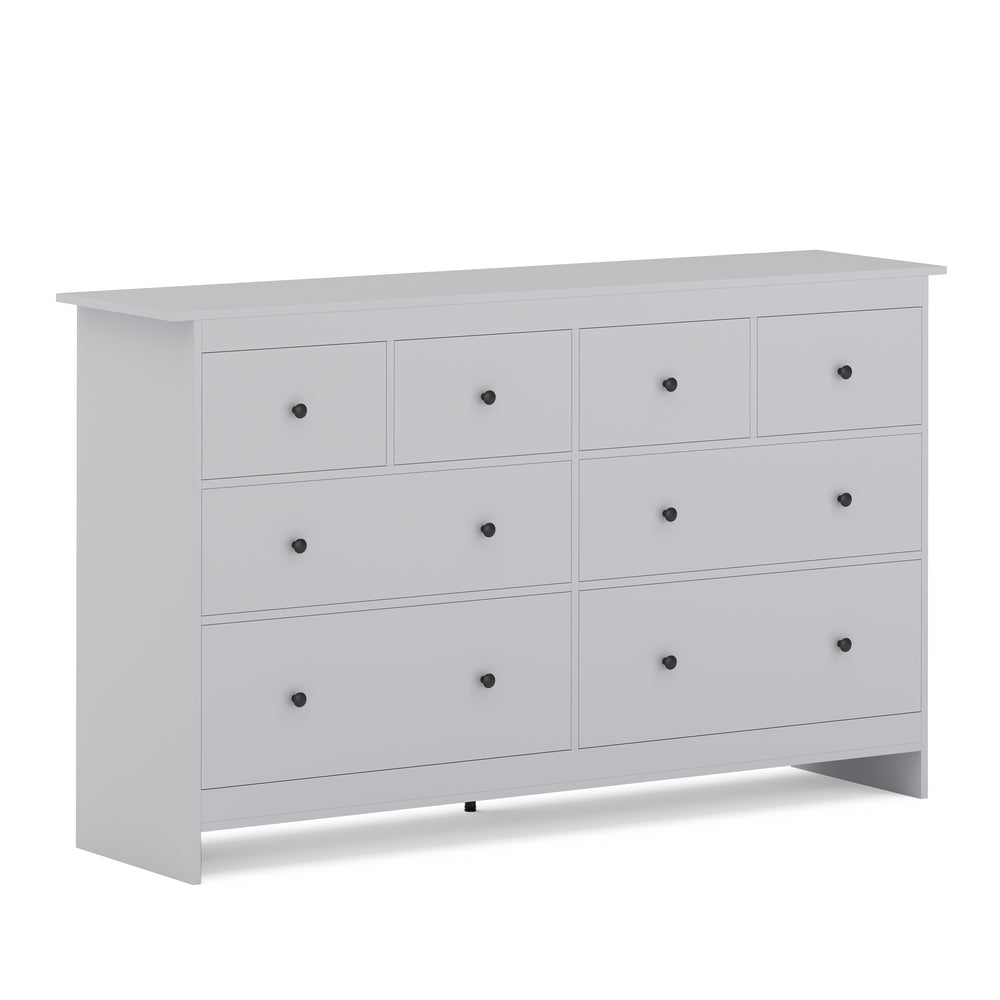 Cassettiera ADALIE con 8 cassetti, 160 x 96 cm, grigio