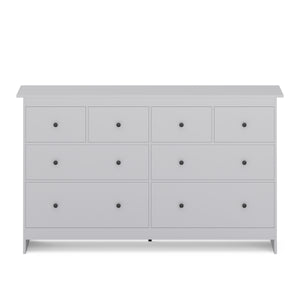 Kommode ADALIE 8 Schubladen 160 x 96 cm grau