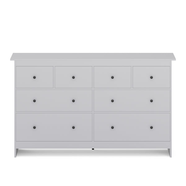 Kommode ADALIE 8 Schubladen 160 x 96 cm grau