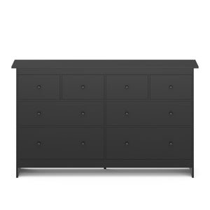 Kommode ADALIE 8 Schubladen 160 x 96 cm schwarz