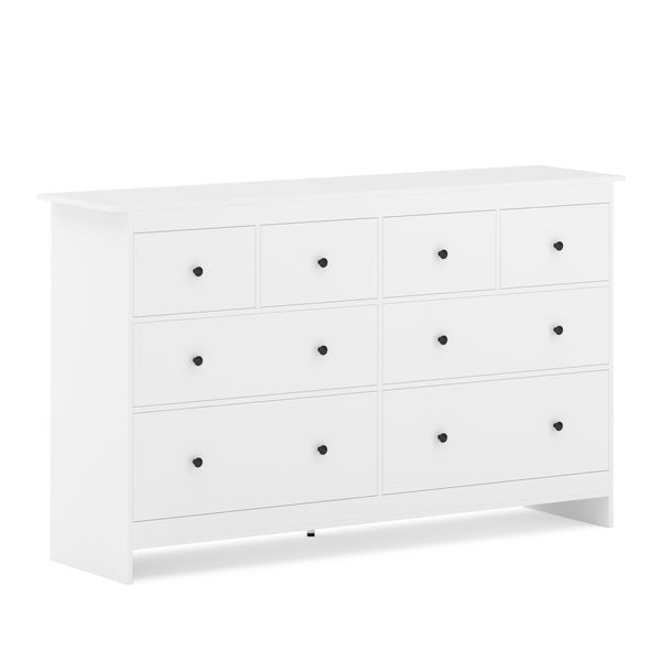 Kommode ADALIE 8 Schubladen 160 x 96 cm weiss