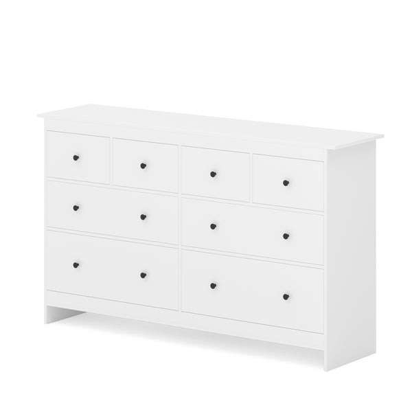 Kommode ADALIE 8 Schubladen 160 x 96 cm weiss