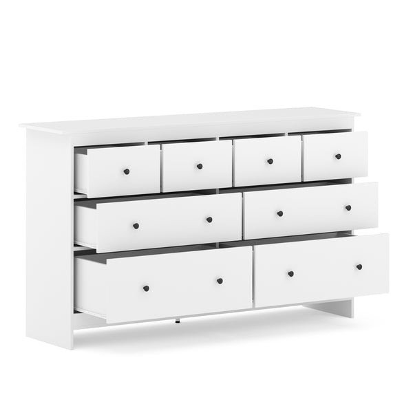 Kommode ADALIE 8 Schubladen 160 x 96 cm weiss
