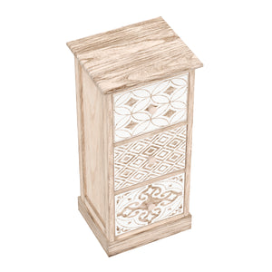 Kommode ASHFORD 3 Schubladen 29 x 25 x 63 cm natur