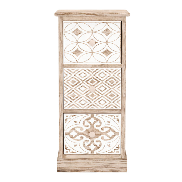Kommode ASHFORD 3 Schubladen 29 x 25 x 63 cm natur