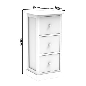 Kommode ASHFORD 3 Schubladen 29 x 25 x 63 cm natur