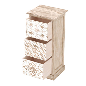 Kommode ASHFORD 3 Schubladen 29 x 25 x 63 cm natur