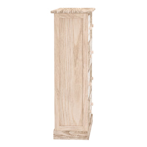 Kommode ASHFORD 8 Schubladen 54 x 25 x 81 cm natur