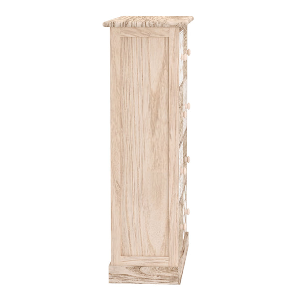 Kommode ASHFORD 8 Schubladen 54 x 25 x 81 cm natur