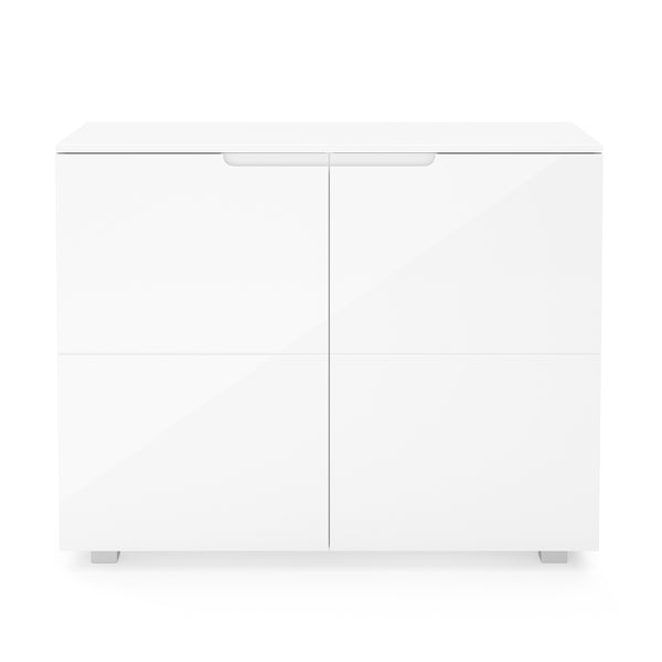 Sideboard AVILA 2 Türen 100 x 80 cm Hochglanz weiss