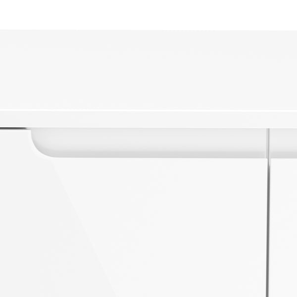 Sideboard AVILA 2 Türen 100 x 80 cm Hochglanz weiss