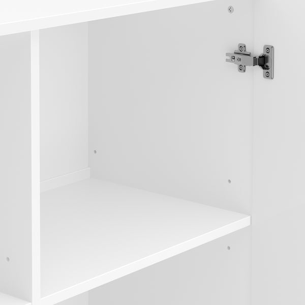 Sideboard AVILA 2 Türen 100 x 80 cm Hochglanz weiss