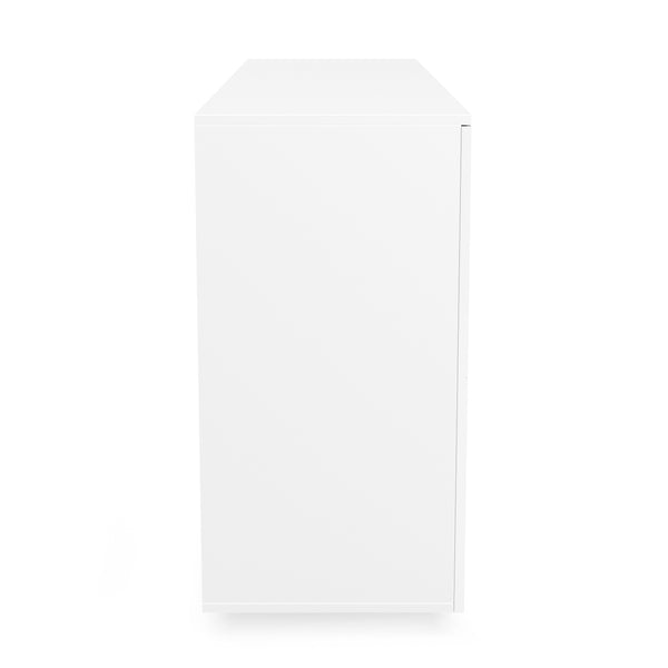 Sideboard AVILA 4 Schubladen und 2 Türen 165 x 80 cm Hochglanz weiss