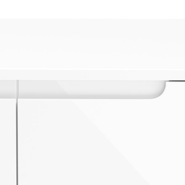 Sideboard AVILA 4 Schubladen und 2 Türen 165 x 80 cm Hochglanz weiss