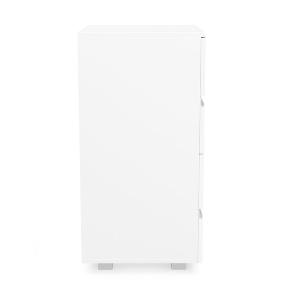 Kommode AVILA 4 Schubladen 50 x 80 cm Hochglanz weiss