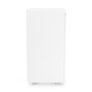 Kommode AVILA 1 Tür 50 x 80 cm Hochglanz weiss