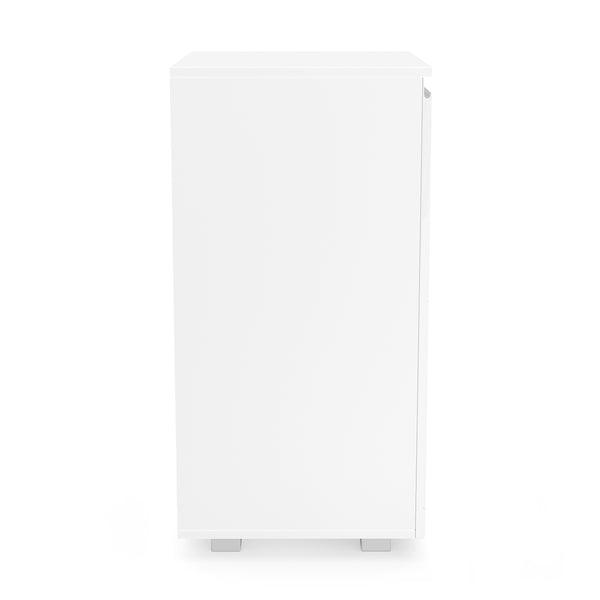 Kommode AVILA 1 Tür 50 x 80 cm Hochglanz weiss