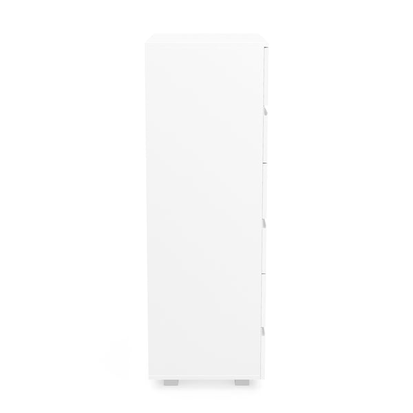 Kommode AVILA 6 Schubladen 65 x 119 cm Hochglanz weiss