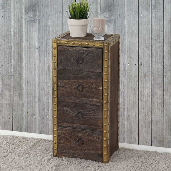 Kommode Duran 70x33x26cm Vintage ~ braun