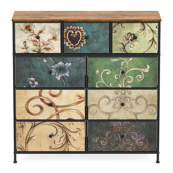 Kommode Vintage FIORELLA 9 Schubladen 100 x 100 cm