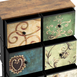 Kommode Vintage FIORELLA 6 Schubladen 67 x 91 cm