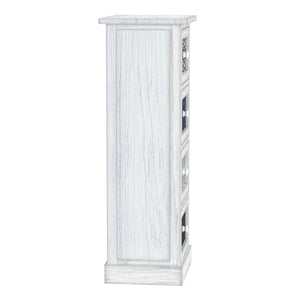 Kommode HOMESTEAD 4 Schubladen 30 x 25 x 76 cm weiss/grau