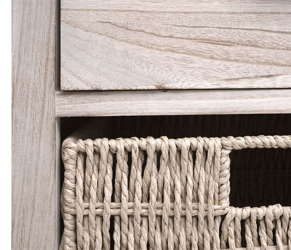 Kommode JAM-K84 mit Körben Holz FSC Körbe hellbraun