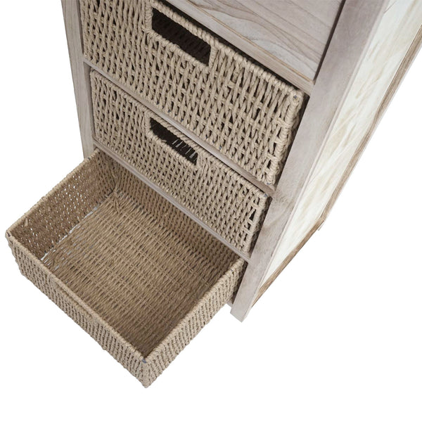 Kommode JAM-K84 mit Körben Holz FSC Körbe hellbraun
