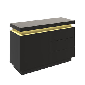 Kommode LED GIANNI schwarz