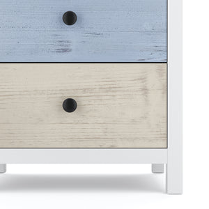 Kommode Holz MAGDA 46 x 80 cm weiss
