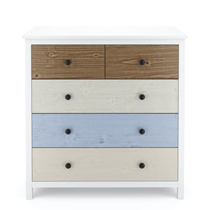 Kommode Holz MAGDA 79 x 80 cm weiss