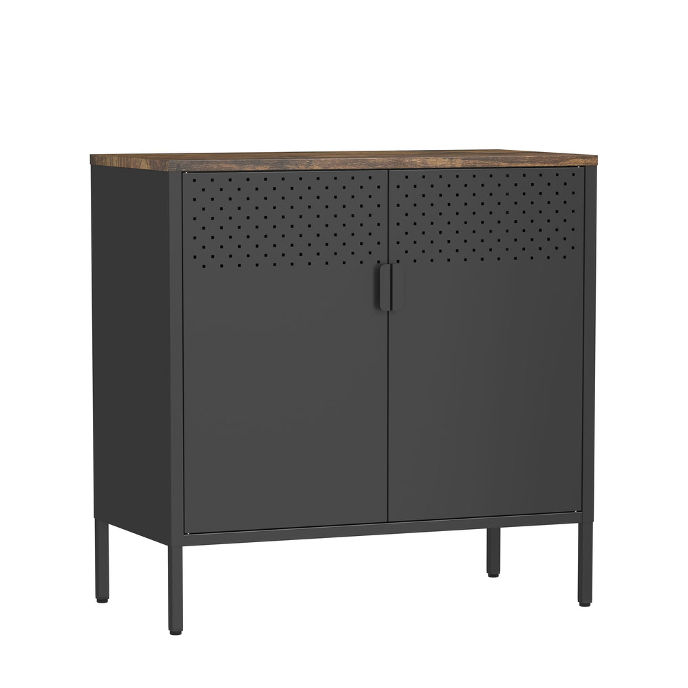Cassettiera in metallo AMET 80 x 80 cm nera