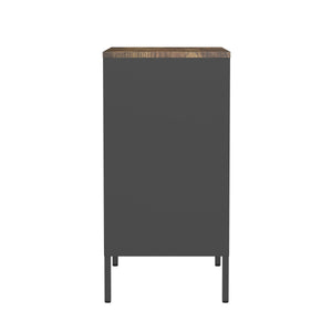 Kommode Metall AMET 80 x 80 cm schwarz