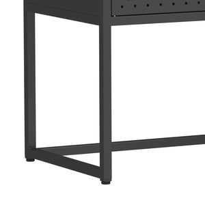 Sideboard Metall AMET 82 x 80 cm schwarz