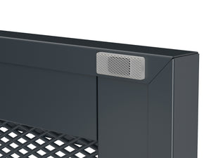 Kommode Metall BRANDO 80 x 101 cm anthrazit